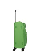 Travelite Skyline Orlando zöld 4 kerekű bővíthető közepes bőrönd