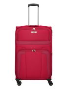 Travelite Skyline Orlando piros 4 kerekű bővíthető nagy bőrönd
