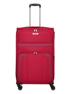   Travelite Skyline Orlando piros 4 kerekű bővíthető nagy bőrönd