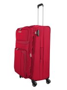 Travelite Skyline Orlando piros 4 kerekű bővíthető nagy bőrönd