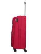 Travelite Skyline Orlando piros 4 kerekű bővíthető nagy bőrönd