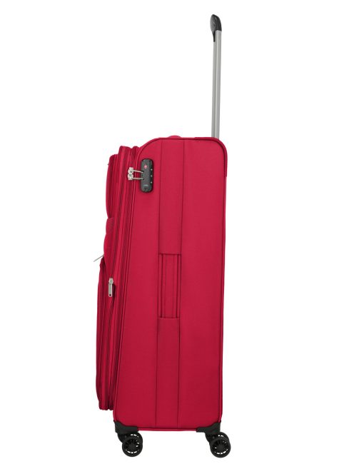 Travelite Skyline Orlando piros 4 kerekű bővíthető nagy bőrönd