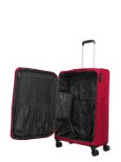 Travelite Skyline Orlando piros 4 kerekű bővíthető nagy bőrönd