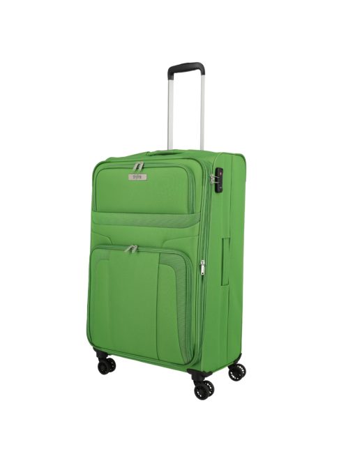 Travelite Skyline Orlando zöld 4 kerekű bővíthető nagy bőrönd