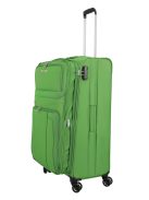 Travelite Skyline Orlando zöld 4 kerekű bővíthető nagy bőrönd