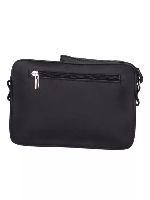 Autóstáska férfi 118-0029 Fekete bőr fedeles 