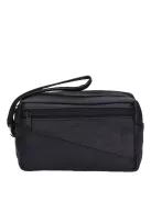 Autóstáska férfi 118-0067 Fekete bőr dupla 