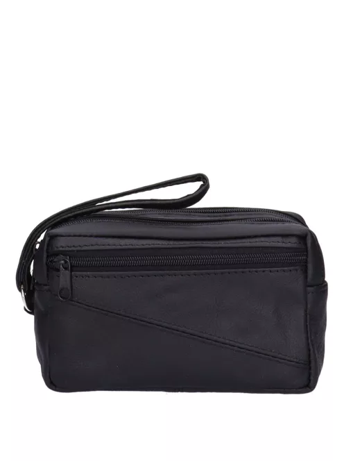 Autóstáska férfi 118-0067 Fekete bőr dupla 