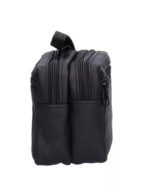 Autóstáska férfi 118-0067 Fekete bőr dupla 