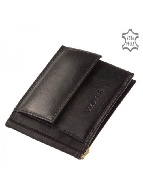 Pénztárca Vester VCS-D Fekete bőr 