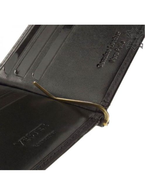 Pénztárca Vester VCS-D Fekete bőr 