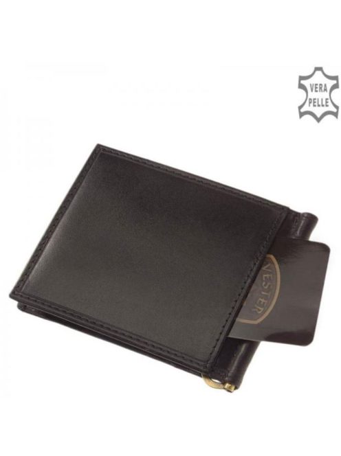 Pénztárca Vester VCS-D Fekete bőr 