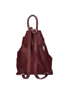 Olasz bőr 8503 bordó átcsatolós női hátizsák