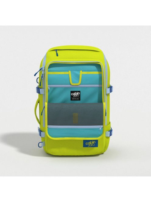 Cabinzero ADV Pro 42L neonzöld kabin méretű utazótáska/hátizsák