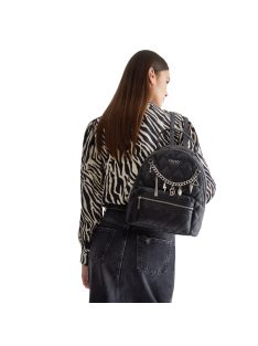 Liu Jo Ecs M fekete steppelt láncos női hátizsák
