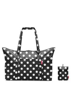   Reisenthel mini maxi travelbag fekete-fehér pöttyös női utazótáska