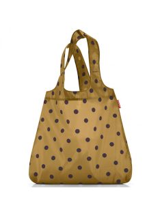   Reisenthel mini maxi shopper zöld pöttyös bevásárló táska