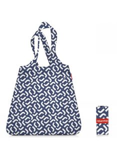 Reisenthel mini maxi shopper kék-fehér shopper táska 