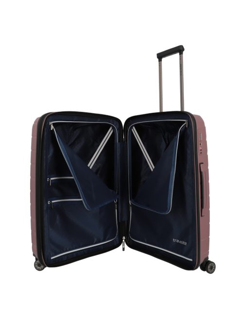 Travelite Air Base lila 4 kerekű bővíthető közepes bőrönd