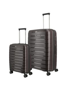   Travelite Air Base barna 4 kerekű kabinbőrönd és nagy bőrönd