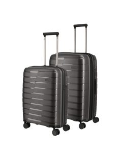   Travelite Air Base antracit 4 kerekű kabinbőrönd és közepes bőrönd