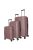 Travelite Air Base lila 4 kerekű 3 részes bőrönd szett