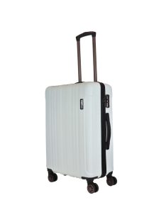 Hachi Atlanta fehér 4 kerekű közepes bőrönd