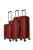 Hachi Atlanta bordó 4 kerekű 3 részes bőrönd szett