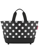 Reisenthel shoppingbasket fekete-fehér pöttyös női bevásárló kosár