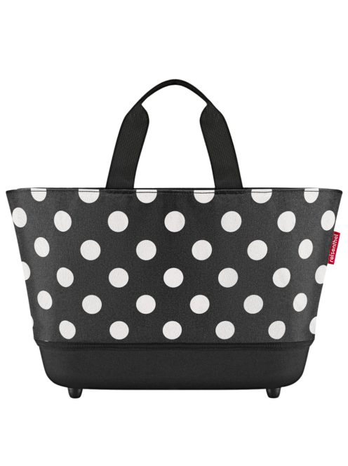 Reisenthel shoppingbasket fekete-fehér pöttyös női bevásárló kosár