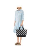 Reisenthel shoppingbasket fekete-fehér pöttyös női bevásárló kosár
