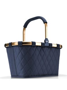 Reisenthel carrybag kék steppelt-arany bevásárló kosár