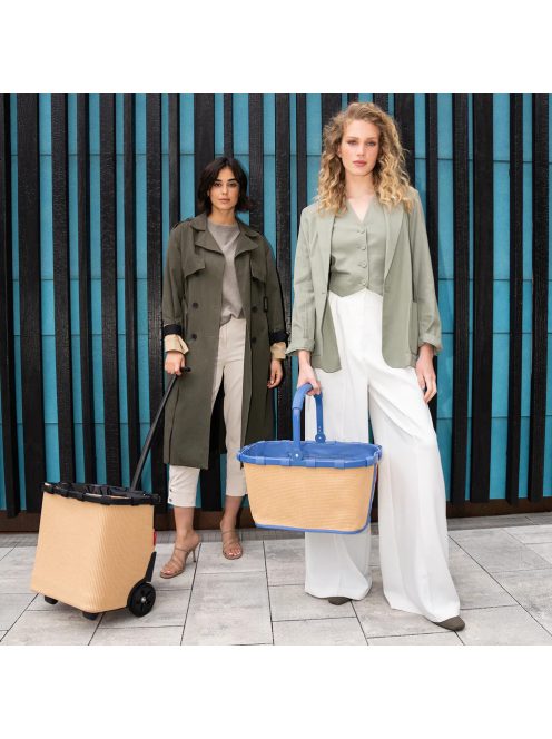 Reisenthel carrybag bézs-kék női bevásárló kosár