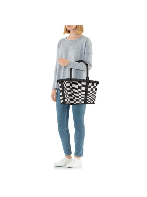 Reisenthel carrybag fekete-fehér bevásárló kosár