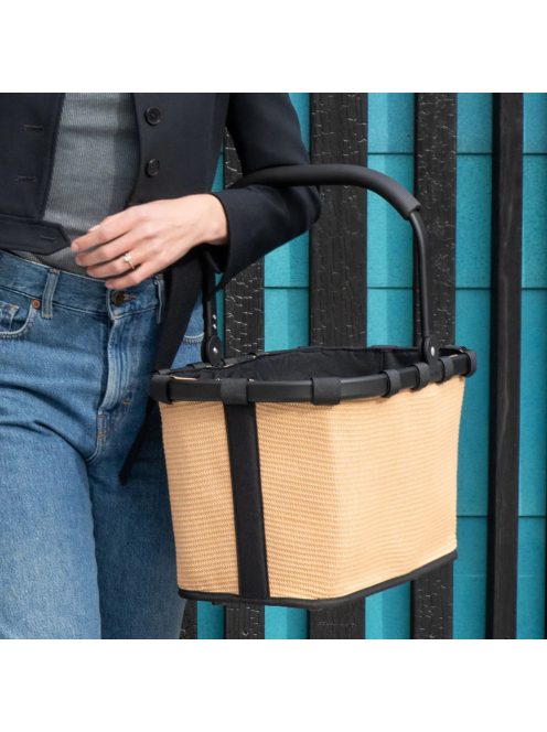 Reisenthel carrybag bézs-fekete női bevásárló kosár