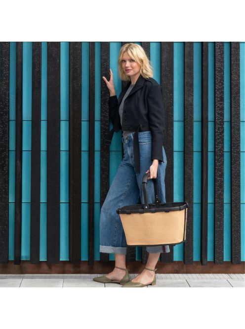 Reisenthel carrybag bézs-fekete női bevásárló kosár