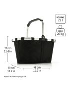 Reisenthel carrybag bézs-fekete női bevásárló kosár