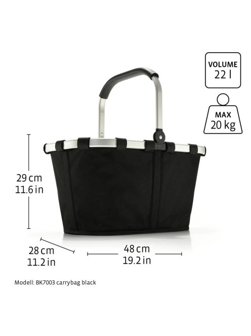 Reisenthel carrybag bézs-fekete női bevásárló kosár