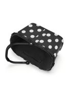 Reisenthel carrybag XS feketes-fehér pöttyös kicsi bevásárló kosár
