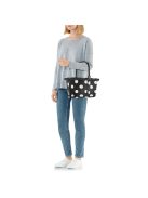 Reisenthel carrybag XS feketes-fehér pöttyös kicsi bevásárló kosár
