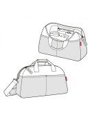 Reisenthel overnighter utazótáska twist silver