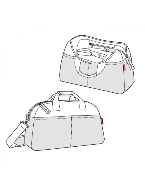 Reisenthel overnighter utazótáska twist silver