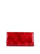 Gregorio BT-106 piros lakk bőr nagy női pénztárca