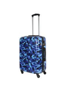 Benzi Army kék terepmintás 4 kerekű közepes bőrönd