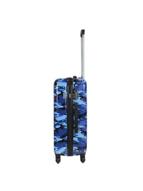 Benzi Army kék terepmintás 4 kerekű közepes bőrönd