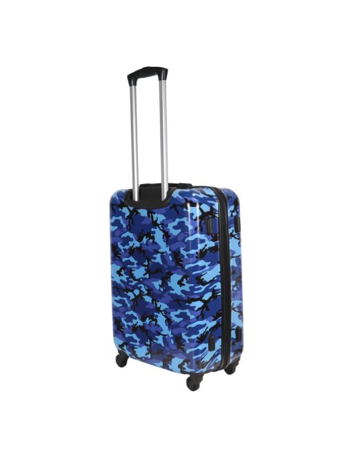 Benzi Army kék terepmintás 4 kerekű közepes bőrönd
