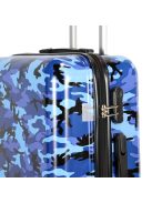 Benzi Army kék terepmintás 4 kerekű közepes bőrönd