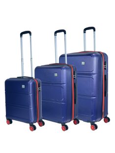 Benzi Robust kék 4 kerekű 3 részes bőrönd szett