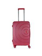 Benzi Lugo rózsaszín 4 kerekű közepes bőrönd