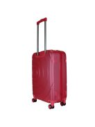 Benzi Lugo rózsaszín 4 kerekű közepes bőrönd